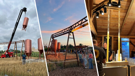 Kunststoff auf dem Campo Solar Festival: Polycarbonat-Rohre lassen Bier fließen