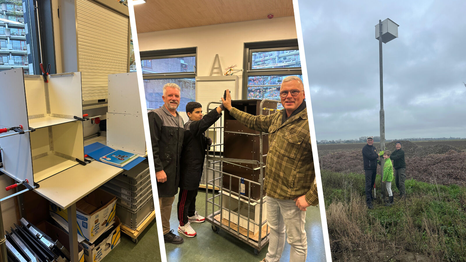 Turmfalken unterstützen mit HPL Nistkästen: ein fliegender Start in das Jahr 2026